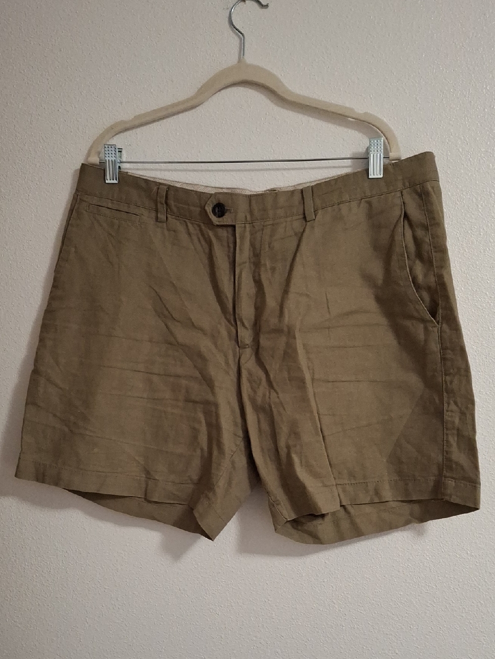 Banana Republic Tan Linen Blend Men's Shorts Size 35